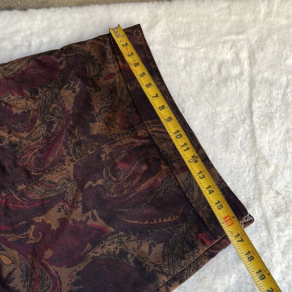 Free People paisley retro velvet mini skirt - Picture 6 of 6